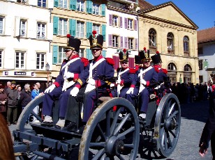 Dfil batterie d'artillerie 30 hommes, Yverdon-les-Bains