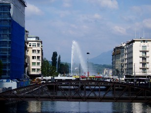 Le jet d'eau en mai