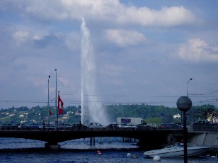 Le jet d'eau en mai