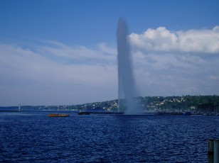 Le jet d'eau en mai