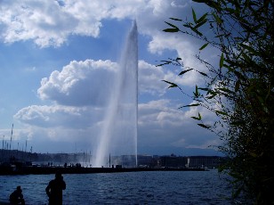 Le jet d'eau en mai