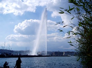 Le jet d'eau en mai