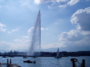 Le jet d'eau en mai