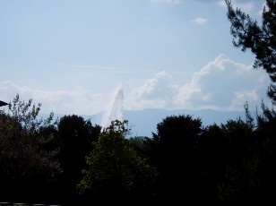 Le jet d'eau en mai