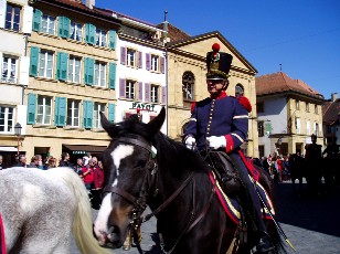 Dfil batterie d'artillerie 30 hommes, Yverdon-les-Bains