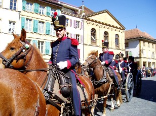 Dfil batterie d'artillerie 30 hommes, Yverdon-les-Bains