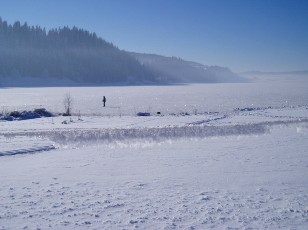 Le lac des Taillres en hiver