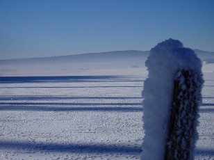 Le lac des Taillres en hiver