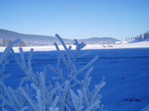 Le lac des Taillres en hiver