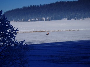 Le lac des Taillres en hiver