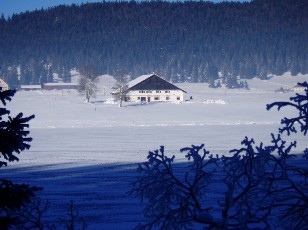 Le lac des Taillres en hiver