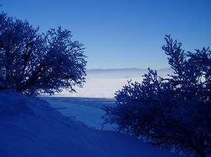 Le lac des Taillres en hiver