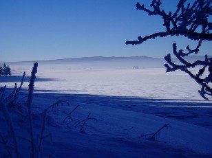 Le lac des Taillres en hiver