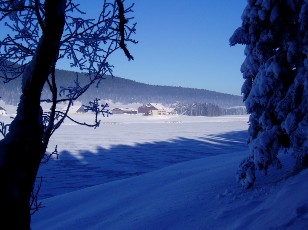 Le lac des Taillres en hiver