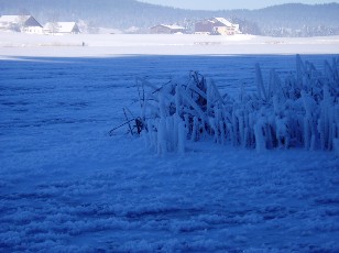 Le lac des Taillres en hiver