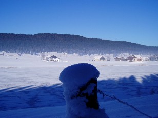 Le lac des Taillres en hiver