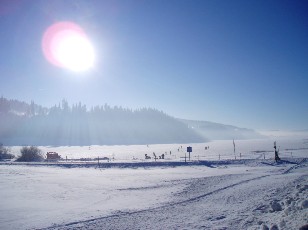 Le lac des Taillres en hiver