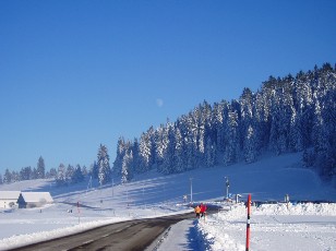 Le lac des Taillres en hiver